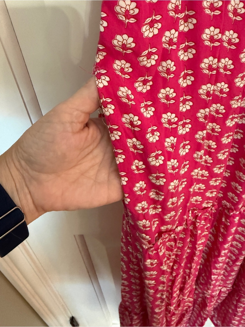 J. Crew Re-Imagined Pink Floral V-Neck Sleeveless Midi Dress 25488 - Picture 6 of 11